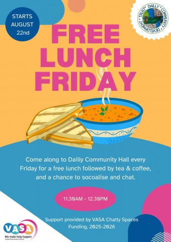 Free Lunch Friday - Dailly Community Hall
